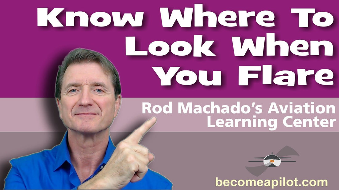 Knowing Where to Look When Flaring for Landing