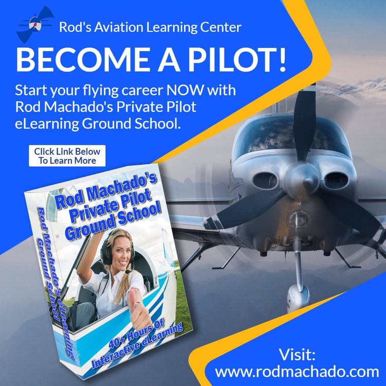 Explore Rod Machado's 40-hour Private Pilot eLearning Ground School at Rod Machado's Aviation Learning Center. Bring a small airplane and training manual to life as you prepare for your FAA Knowledge Exam with our engaging content. Plus, receive complimentary eBooks to enhance your learning experience. Visit our website for more information.