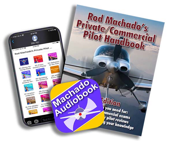Rod Machado's Private/Commercial Pilot Audiobook, now available as Rod Machado's audiobook.