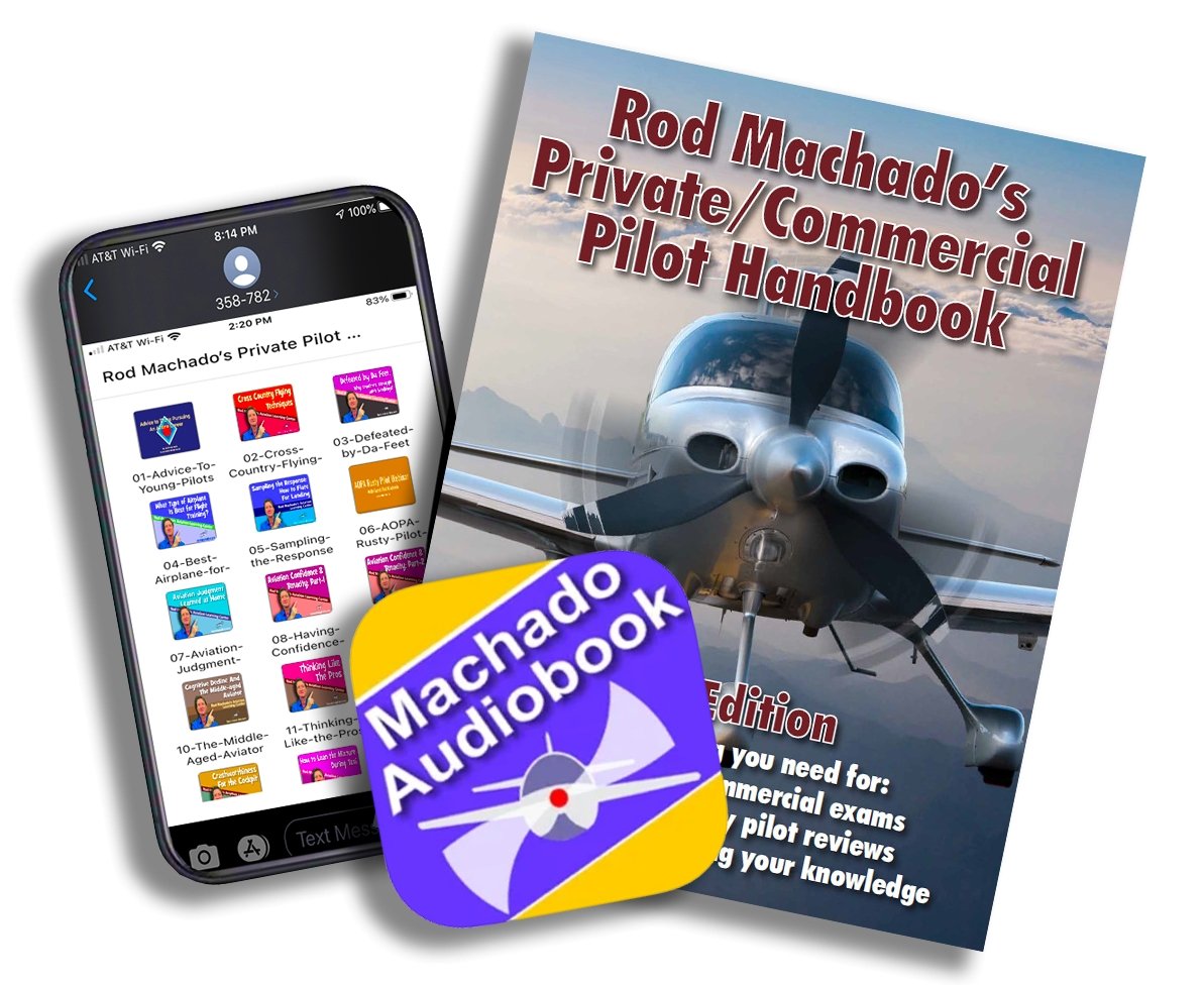 Rod Machado's Private/Commercial Pilot Handbook - Audiobook and eWorkbook with Test Standards.