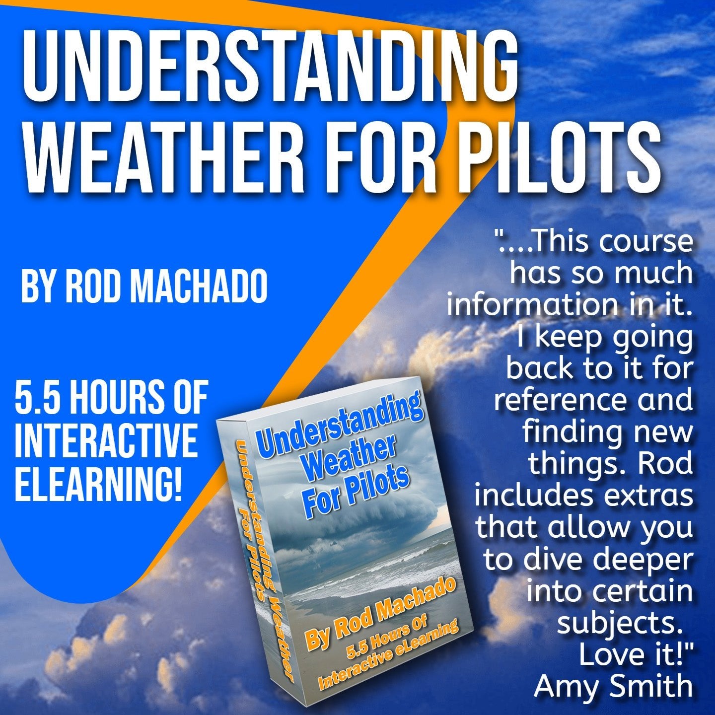 Rod Machado's Understanding Weather - Interactive eLearning Course provides pilots with a comprehensive understanding of weather.